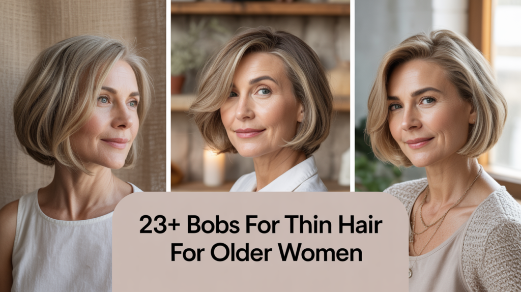 Bobs for Thin Hair for Older Women